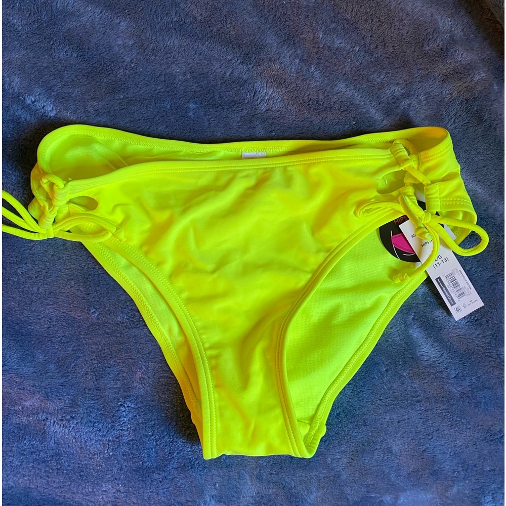 Neon yellow bikini bottoms